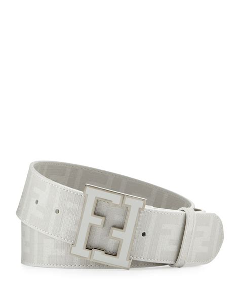 fendi belts white|fendi zucca belt white.